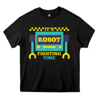 Black it's robot fighting time funny robotics engineer battle bots Heavy Core Tee - PixelWave