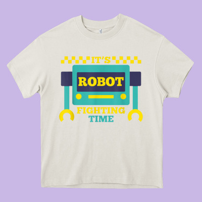 It's Robot Fighting Time Funny Robotics Engineer Battle Bots Heavy Core Tee Designed By Pixelwave