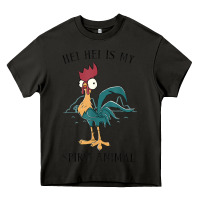 Moana Hei Hei Is My Spirit Animal Portrait Heavy Core Tee | Teevron