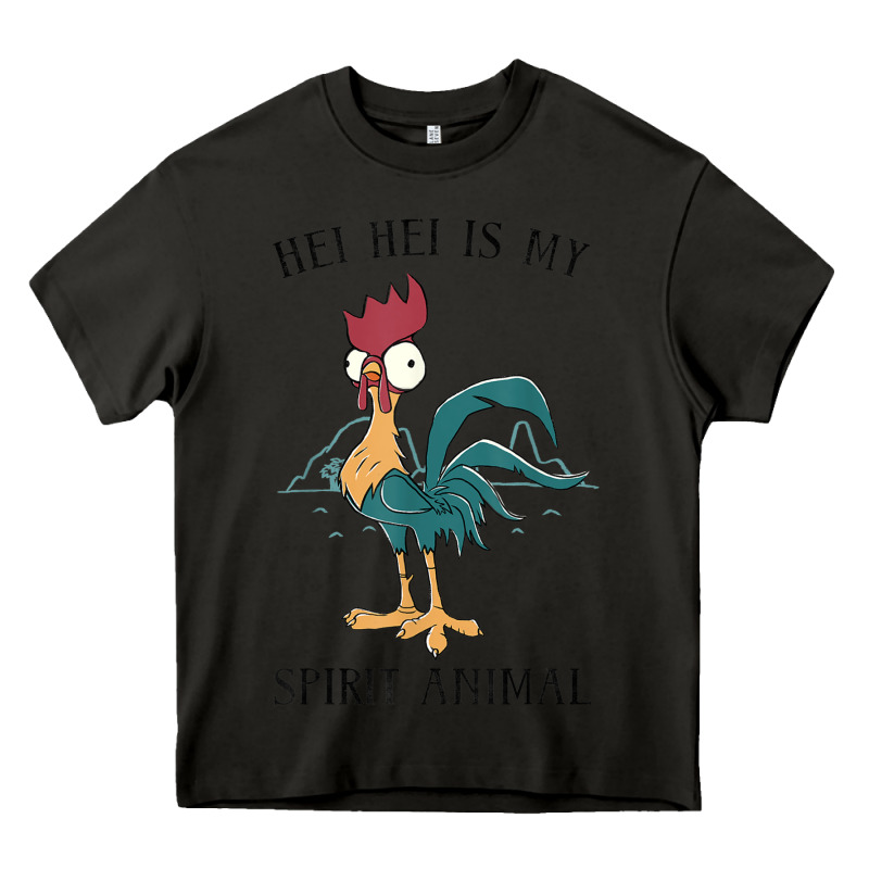 Moana Hei Hei Is My Spirit Animal Portrait Heavy Core Tee by PixelWave | Teevron