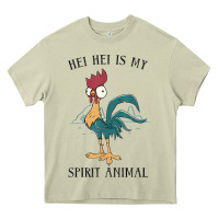 Mossy Moana Hei Hei Is My Spirit Animal Portrait Heavy Core Tee - PixelWave