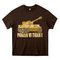 Chocolate Brown panzer vi tiger i tank gift ww2 german army tanks Heavy Core Tee - Craftify