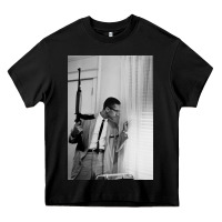 Black malcolm x Heavy Core Tee - Craftify