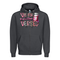 Smoke v is for valentine versed Zipper Hoodie - RacoonDesign