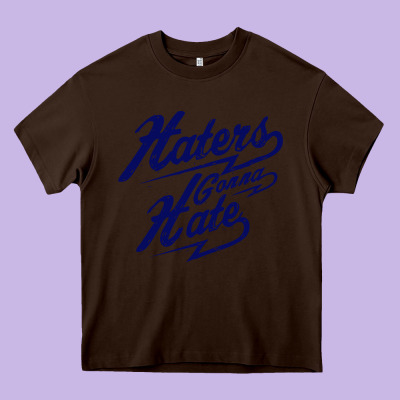Hater Gonna Hate Heavy Core Tee Designed By Craftify