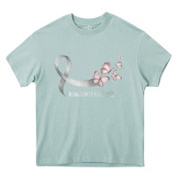 Arona pretty white ribbon support lung cancer awareness t shirt Heavy Core Tee - Craftify