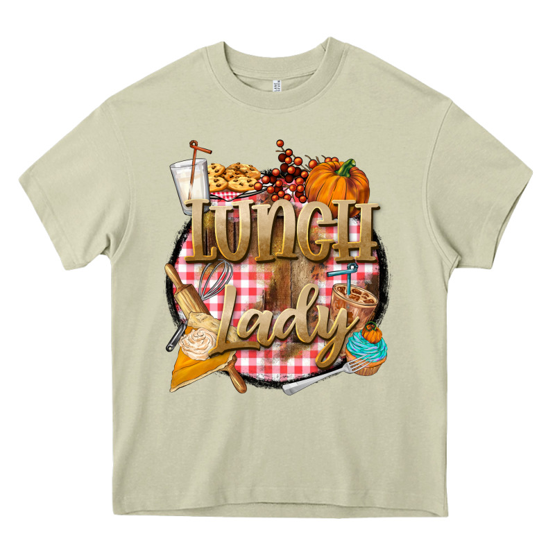 Fall  Lunch Lady Heavy Core Tee by BarkalooDesign | Teevron