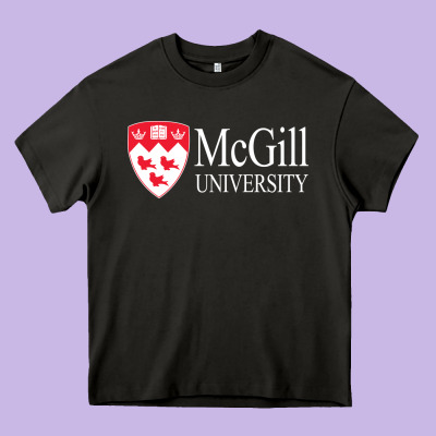 Mcgill University Heavy Core Tee Designed By Craftify