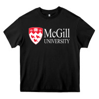 Black mcgill university Heavy Core Tee - Craftify