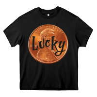 Cute Good Luck Gift - Lucky Penny Heavy Core Tee | Teevron