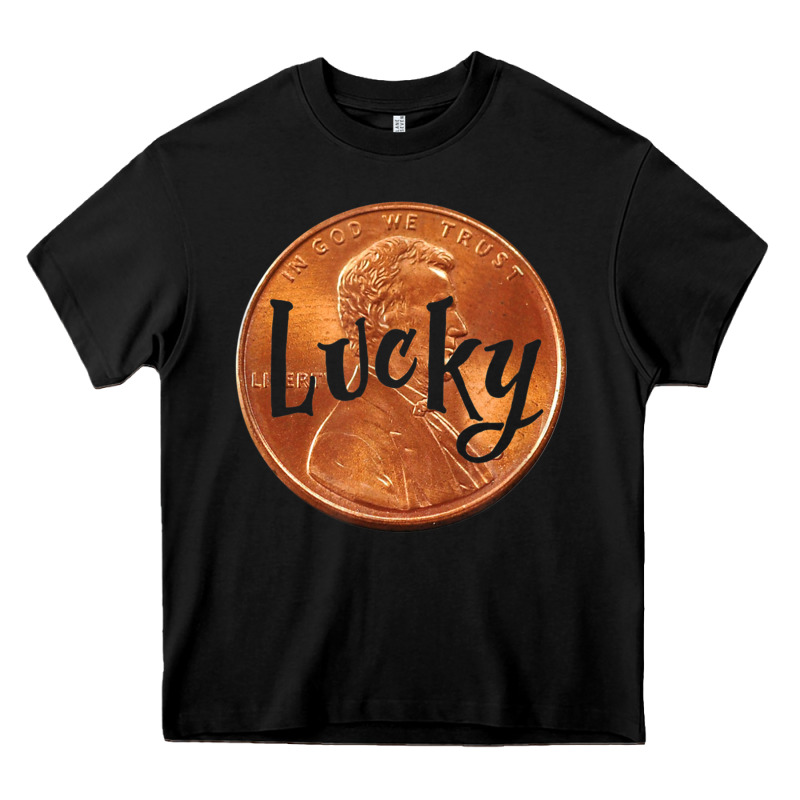 Cute Good Luck Gift - Lucky Penny Heavy Core Tee by Craftify | Teevron