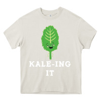 Cream kaleing it kale art for vegans vegetarians Heavy Core Tee - Craftify