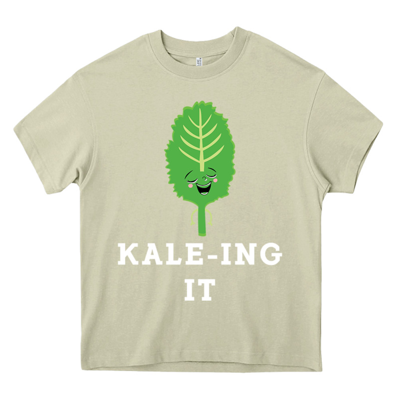 Kaleing It Kale Art For Vegans Vegetarians Heavy Core Tee by Craftify | Teevron