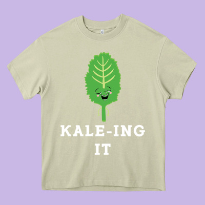 Kaleing It Kale Art For Vegans Vegetarians Heavy Core Tee Designed By Craftify
