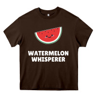 Chocolate Brown watermelon t  shirt watermelon whisperer t  shirt Heavy Core Tee - Craftify