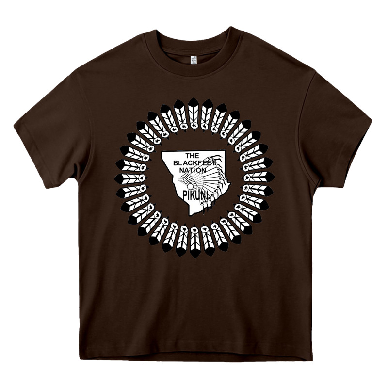 Blackfeet Nation Flag   Blackfeet Heavy Core Tee by Craftify | Teevron