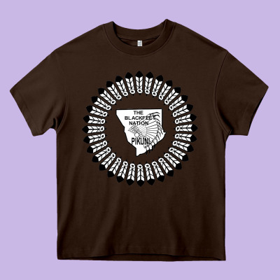 Blackfeet Nation Flag   Blackfeet Heavy Core Tee Designed By Craftify