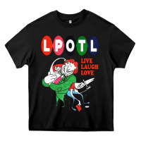 Black nice lpotl live laugh love Heavy Core Tee - Craftify
