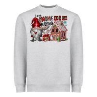 Heather Grey Iam Gnome For My Baking Heavyweight Sweatshirt - CowhideDigitalArt