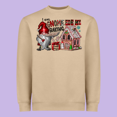 Iam Gnome For My Baking Heavyweight Sweatshirt Designed By Cowhidedigitalart