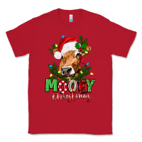 Red Mooey Christmas Classic Tee - texasbilliewilder