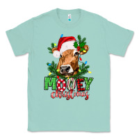 Seafoam Mooey Christmas Classic Tee - texasbilliewilder