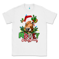 White Mooey Christmas Classic Tee - texasbilliewilder