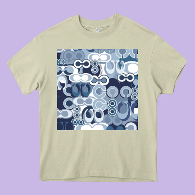 Coach Blue Heavy Core Tee Designed By Craftify