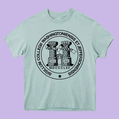 Washington & Jefferson College Heavy Core Tee Designed By Craftify
