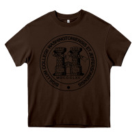 Chocolate Brown Washington & Jefferson College Heavy Core Tee - Craftify