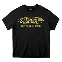 Black st croix rods Heavy Core Tee - Craftify