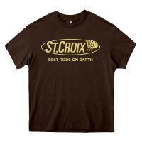 Chocolate Brown st croix rods Heavy Core Tee - Craftify