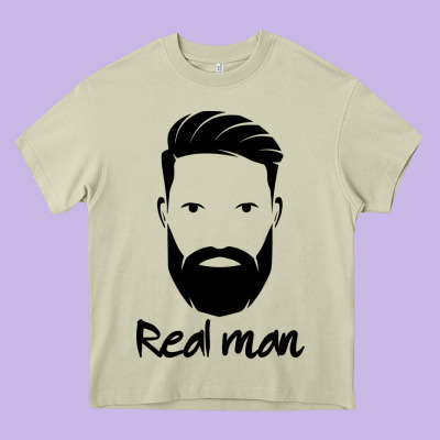Real Man Heavy Core Tee Designed By Craftify