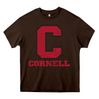 Chocolate Brown cornell big red Heavy Core Tee - Craftify