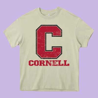 Cornell Big Red Heavy Core Tee Designed By Craftify