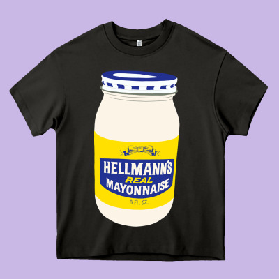 Mayonnaise Heavy Core Tee Designed By Craftify