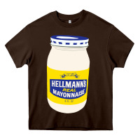 Chocolate Brown Mayonnaise Heavy Core Tee - Craftify