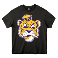 Asphalt Vintage Louisiana State Tiger Mascot Heavy Core Tee - Craftify