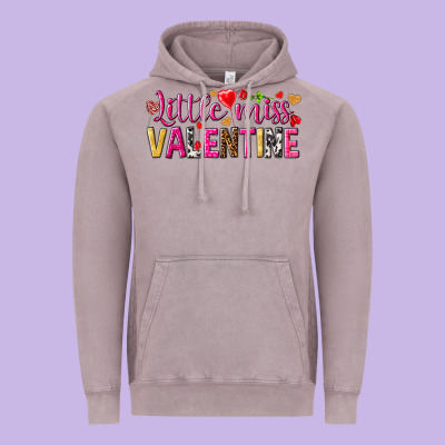 Little Miss Valentine Vintage Hoodie Designed By Howdyjamesfarm