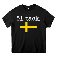 Black Swedish Beer Please Ol Tack Heavy Core Tee - Craftify