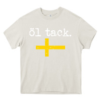 Cream Swedish Beer Please Ol Tack Heavy Core Tee - Craftify