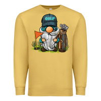 Antique Gold golf gnome Premium Sweatshirt - BarkalooDesign