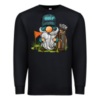 Black golf gnome Premium Sweatshirt - BarkalooDesign