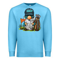 Ocean Blue golf gnome Premium Sweatshirt - BarkalooDesign