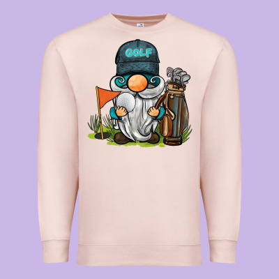 Golf Gnome Premium Sweatshirt Designed By Barkaloodesign