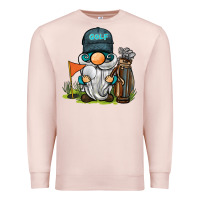 Pale Pink golf gnome Premium Sweatshirt - BarkalooDesign