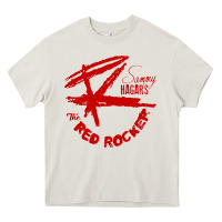 Cream red rocker music Heavy Core Tee - Craftify