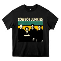 Black Cowboy Junkies, Cowboy, Junkies, Cowboy Junkie, Cowboy Junkies vintage Heavy Core Tee - Craftify
