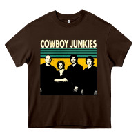 Chocolate Brown Cowboy Junkies, Cowboy, Junkies, Cowboy Junkie, Cowboy Junkies vintage Heavy Core Tee - Craftify