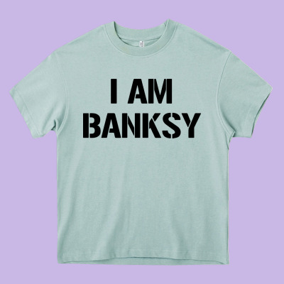 I Am Banksy Heavy Core Tee Designed By Craftify